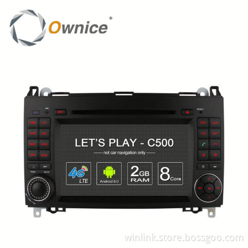 Ownice C500 2G Ram Car DVD Automotive gps navi For Benz B200 Built in DVD 4G LTE support rear camera TPMS DAB DVR